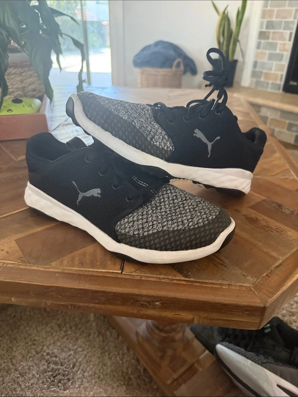 Puma Black and Gray Golf Shoes